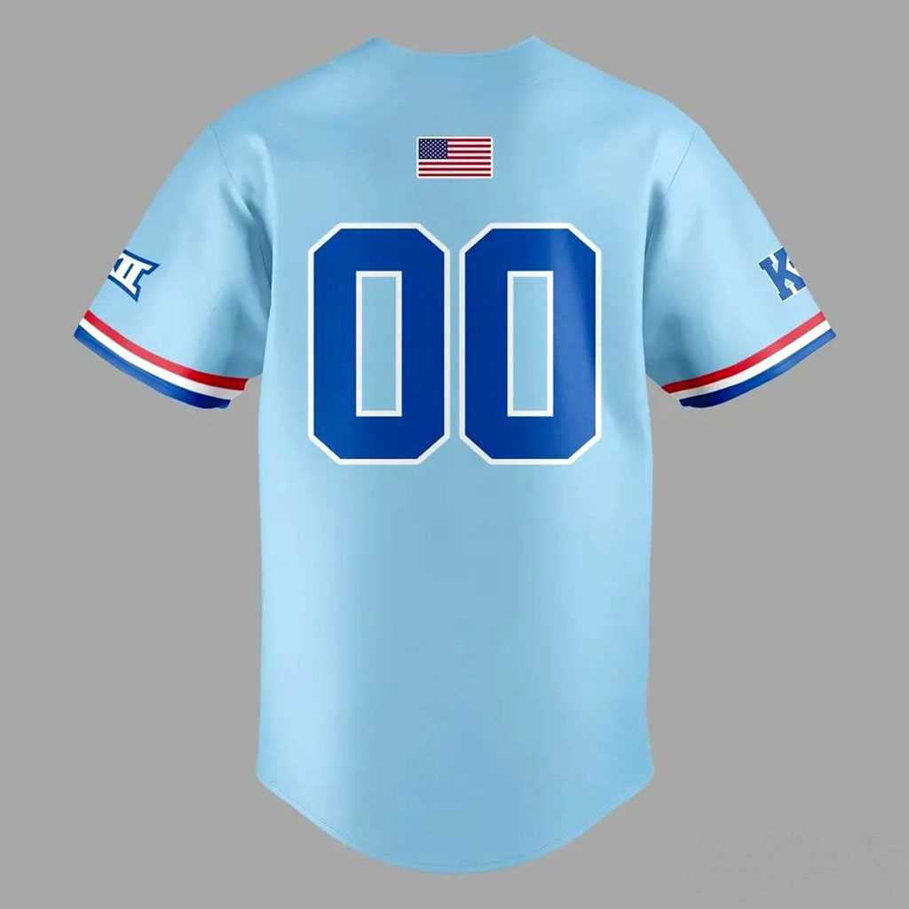 Kansas Jayhawks Powder Blue Uniform 2026 Jersey Kansas Jayhawks Powder Blue Uniform 2026 Jersey