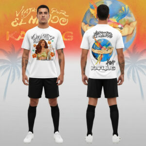Karol G Viajando Por El Mundo Tour 2026 For Fans T-Shirt