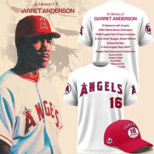 Los Angeles Angels Garret Anderson 1972-2026 Tee Hoodie