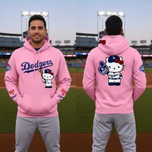Los Angeles Dodgers 2026 Hello Kitty Night Hoodie