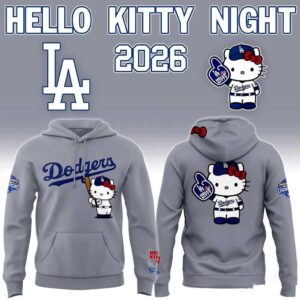 Los Angeles Dodgers 2026 Hello Kitty Night Hoodie