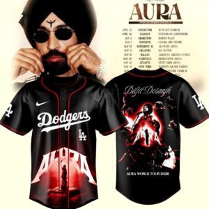 Los Angeles Dodgers Diljit Dosanjh Aura World Tour 2026 Jersey