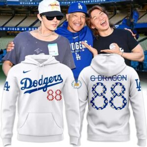 Los Angeles Dodgers G-Dragon Special White Hoodie
