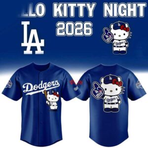 Los Angeles Dodgers Hello Kitty Night 2026 New Baseball Jersey