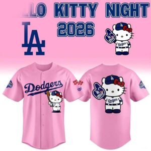 Los Angeles Dodgers Hello Kitty Night 2026 New Baseball Jersey