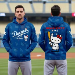 Los Angeles Dodgers Hello Kitty Night 2026 Sanrio Tee Hoodie