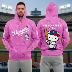 Los Angeles Dodgers Hello Kitty Night 2026 Sanrio Tee Hoodie