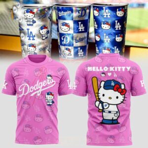 Los Angeles Dodgers Hello Kitty Night 2026 Sanrio Tee Hoodie