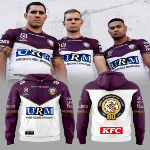 Manly Warringah Sea Eagles 2026 Anniversary 80 Years Tee Hoodie