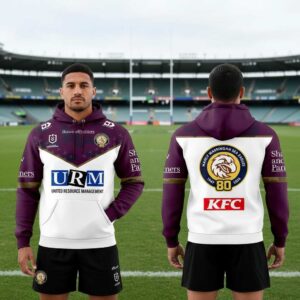 Manly Warringah Sea Eagles 2026 Anniversary 80 Years Tee Hoodie