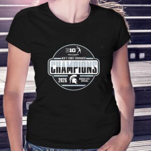 Michigan State Spartans 2026 Big Ten Mens Tennis Tournament Champions Locker Room Shirt