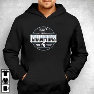 Michigan State Spartans 2026 Big Ten Mens Tennis Tournament Champions Locker Room Shirt