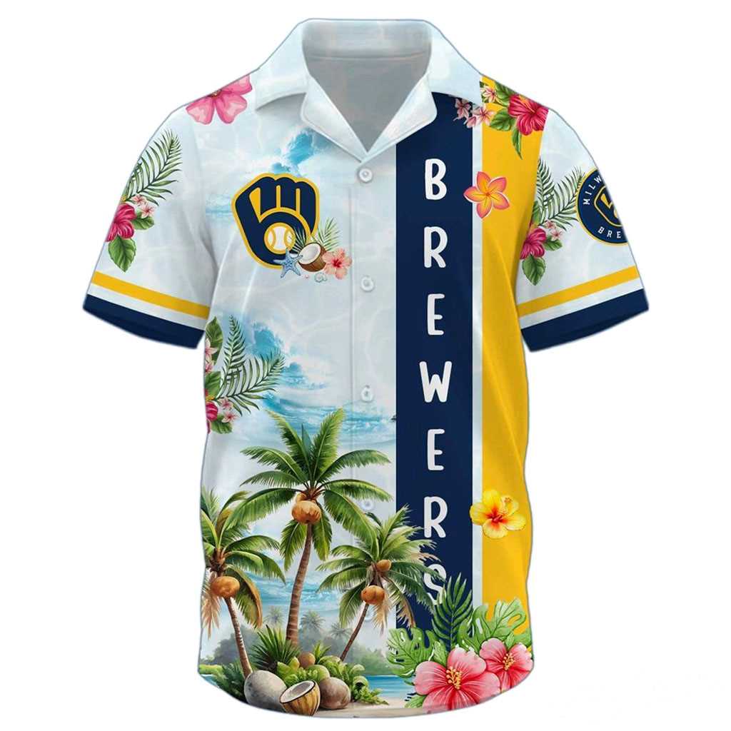 Milwaukee Brewers Collection Summer Aloha 2026 Hawaiian Shirt Beach Shorts Milwaukee Brewers Collection Summer Aloha 2026 Hawaiian Shirt Beach Shorts