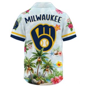 Milwaukee Brewers Collection Summer Aloha 2026 Hawaiian Shirt Beach Shorts