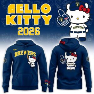 Milwaukee Brewers Hello Kitty Night Hoodie