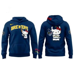 Milwaukee Brewers Hello Kitty Night Hoodie