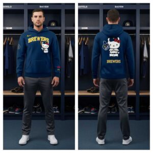 Milwaukee Brewers Hello Kitty Night Hoodie