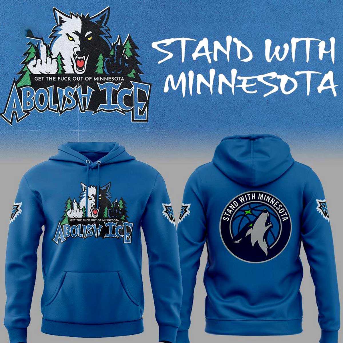 Minnesota Timberwolves Stand With Minnesota Hoodie Minnesota Timberwolves Stand With Minnesota Hoodie