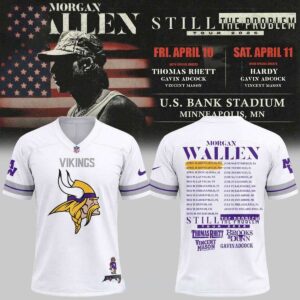 Minnesota Vikings Morgan Wallen Tour Schedule 2026 Football Jersey