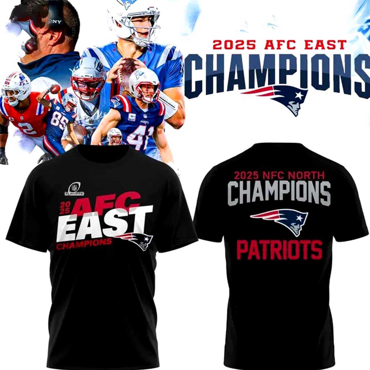 New England Patriots Afc East Champion 2025 Hoodie New England Patriots Afc East Champion 2025 Hoodie