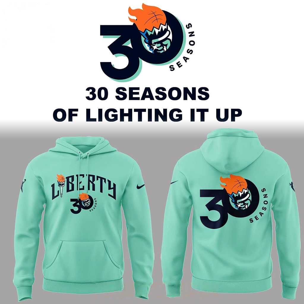New York Liberty 30th Anniversary 2026 Night Tee Hoodie New York Liberty 30th Anniversary 2026 Night Tee Hoodie