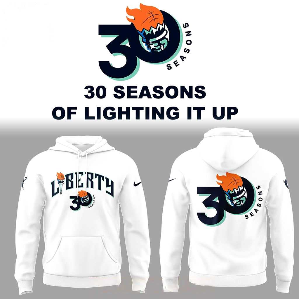 New York Liberty 30th Anniversary 2026 Night Tee Hoodie New York Liberty 30th Anniversary 2026 Night Tee Hoodie