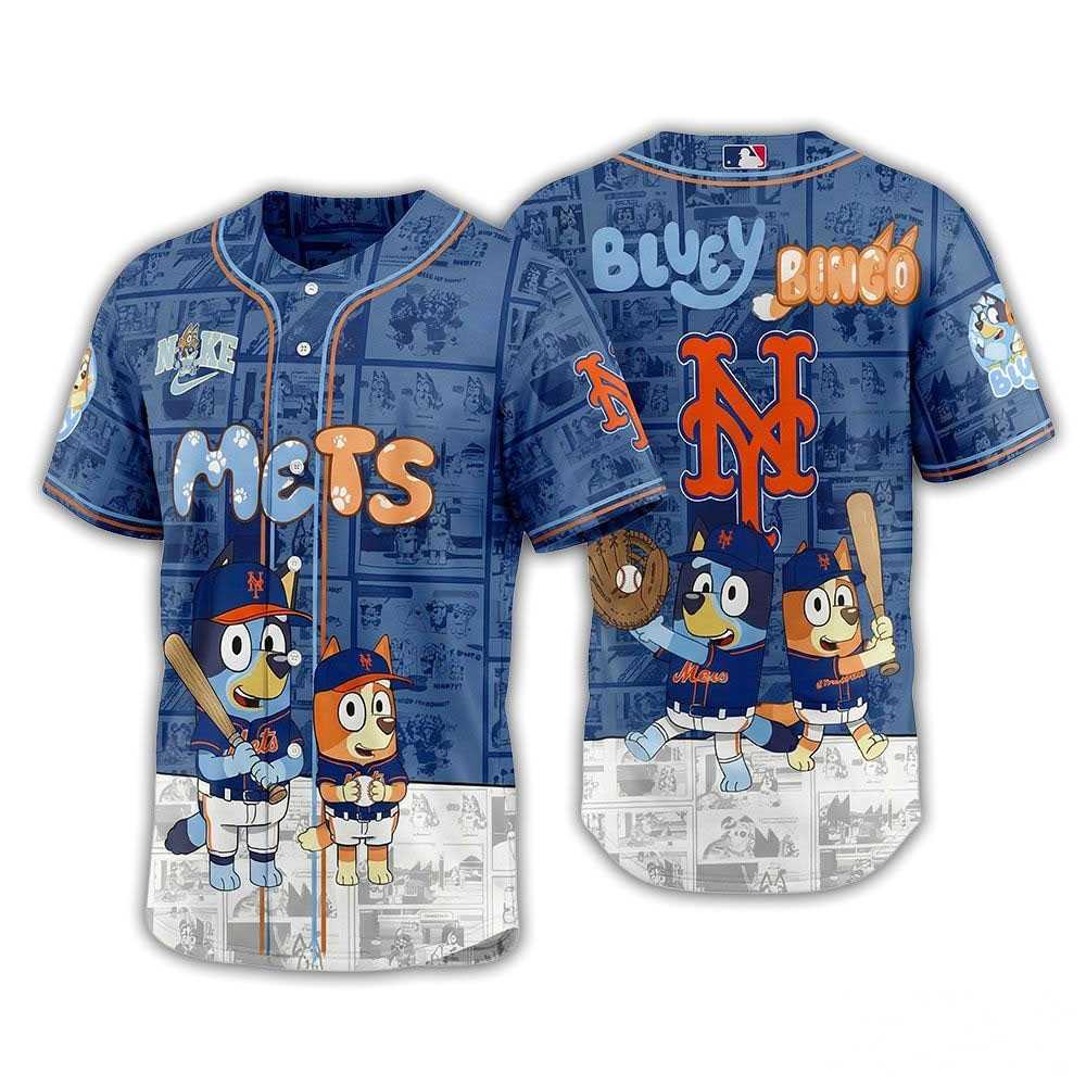 New York Mets Bluey Bingo 2026 Jersey New York Mets Bluey Bingo 2026 Jersey