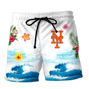 New York Mets Collection Summer Aloha 2026 Hawaiian Shirt Beach Shorts