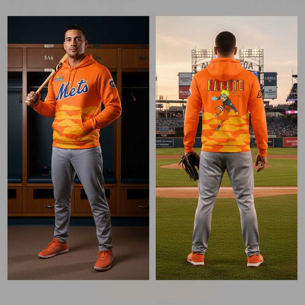 New York Mets Naruto Shippuden Night 2026 Orange Tee Hoodie New York Mets Naruto Shippuden Night 2026 Orange Tee Hoodie