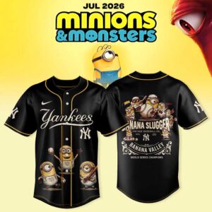 New York Yankees Minions Monsters 2026 Vintage 1920s Baseball Jersey