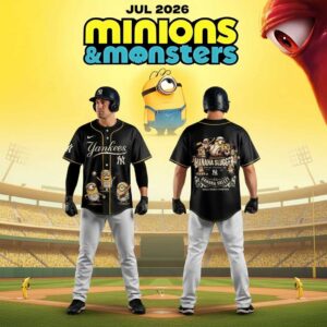 New York Yankees Minions Monsters 2026 Vintage 1920s Baseball Jersey