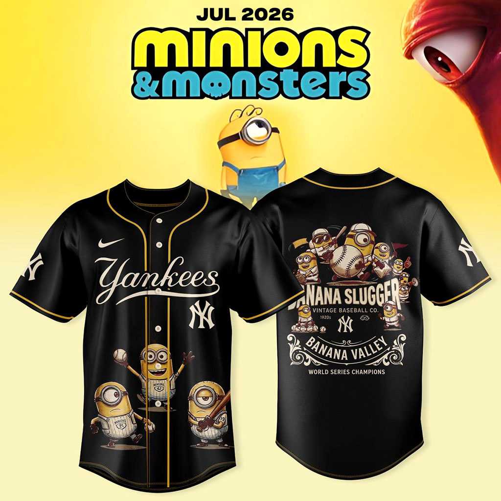 New York Yankees Minions Monsters 2026 Vintage 1920s Baseball Jersey New York Yankees Minions Monsters 2026 Vintage 1920s Baseball Jersey