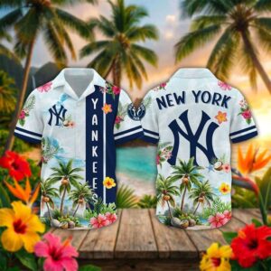 New York Yankees Summer Aloha 2026 Hawaiian Shirt Beach Shorts