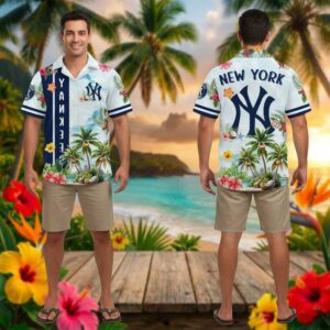 New York Yankees Summer Aloha 2026 Hawaiian Shirt Beach Shorts