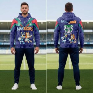 New Zealand Warriors Bluey And Bingo 2026 Hoodie New Zealand Warriors Bluey And Bingo 2026 Hoodie