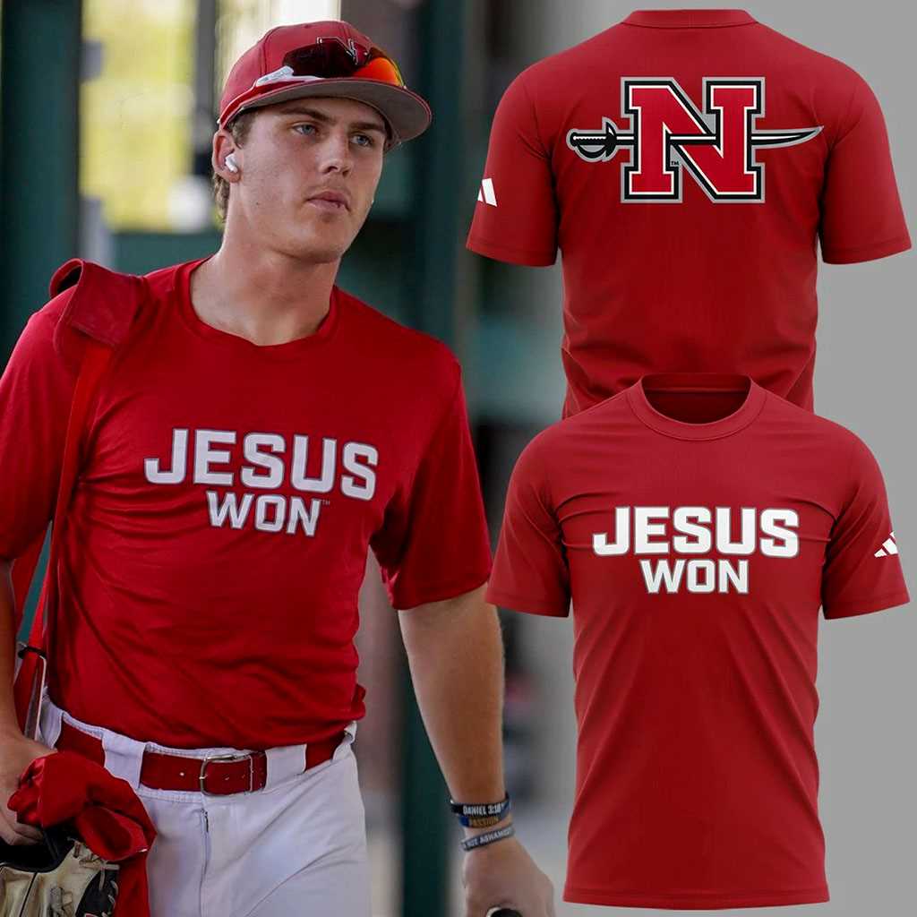 Nicholls Baseball Jesus Won 2026 Hoodie Nicholls Baseball Jesus Won 2026 Hoodie