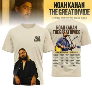 Noah Kahan The Great Divide American Tour 2026 T-Shirt