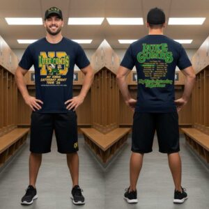 Notre Dame Fighting Irish 2026 Luke Combs My Kinda Saturday Night Tour Hoodie