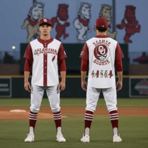 Oklahoma Sooners Grateful Dead 2026 Boomer Sooner Baseball Jersey