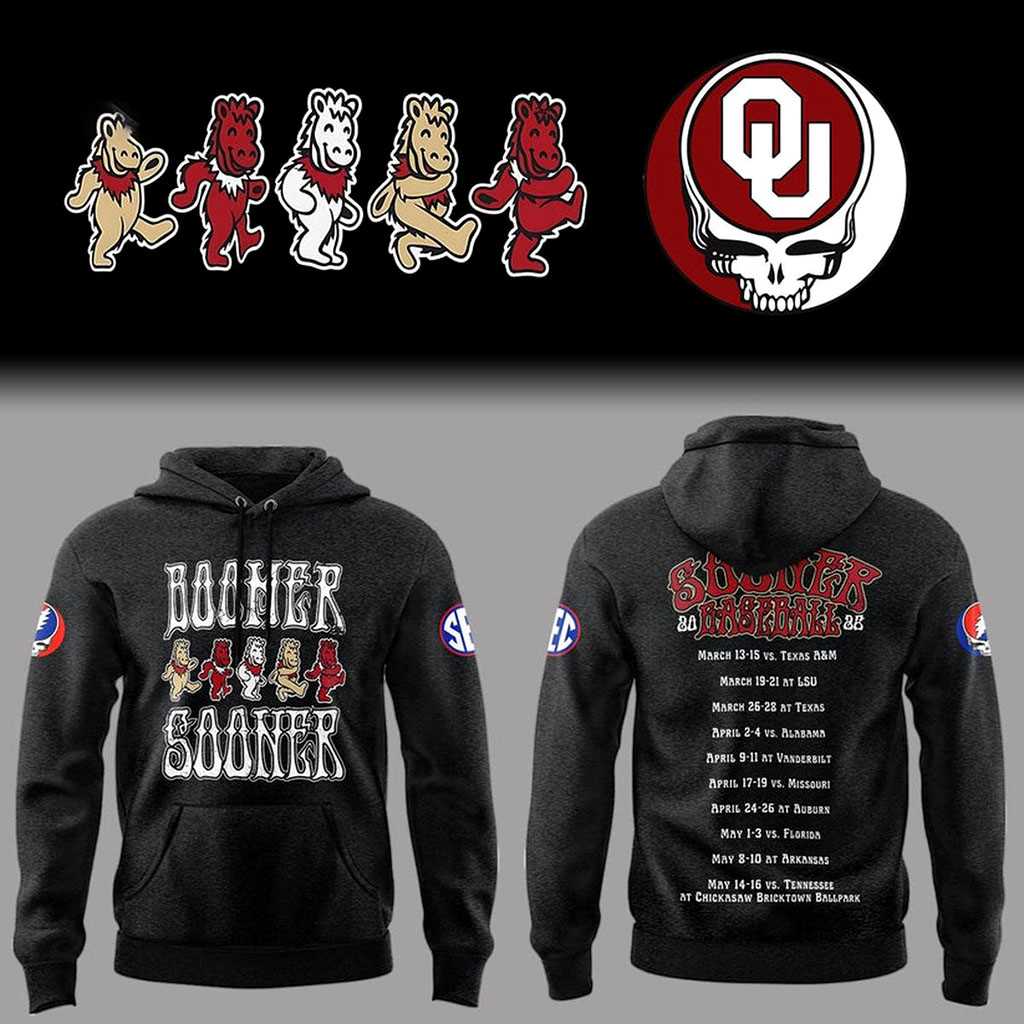 Oklahoma Sooners Grateful Dead Boomer Sooner Night 2026 Tee Hoodie Oklahoma Sooners Grateful Dead Boomer Sooner Night 2026 Tee Hoodie