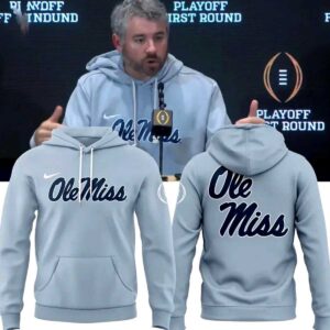 Ole Miss Rebels Hoodie, light grey/blue, featuring