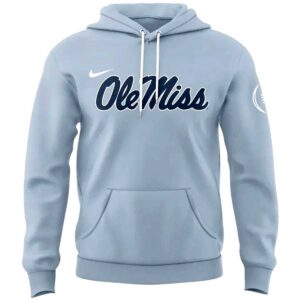 Ole Miss Rebels Hoodie, light grey/blue, featuring