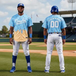 Omaha Storm Chasers Ice Cream Night 2026 Custom Baseball Jersey