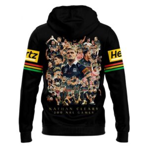 Penrith Panthers 2026 Nathan Cleary 200 NRL Games Tee Hoodie
