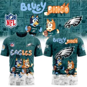 Philadelphia Eagles Bluey and Bingo Hoodie
