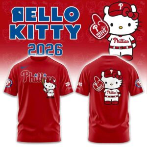 Philadelphia Phillies Hello Kitty 2026 Red Hoodie