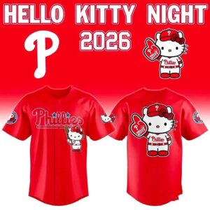 Philadelphia Phillies Hello Kitty Night 2026 Baseball Jersey