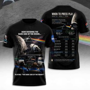 Pink Floyd Artemis II The Dark Side of the Moon Hoodie Tee