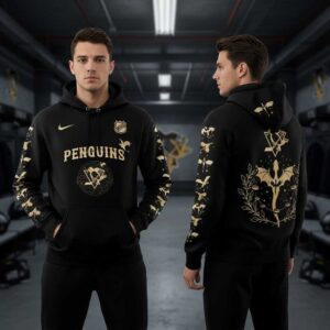 Pittsburgh Penguins Fourth Wings Night 2026 Black Hoodie