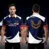 Pontiac Firebird White Black Polo Shirt Custom